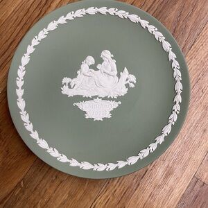 Wedgwood Sage Green and White Plate